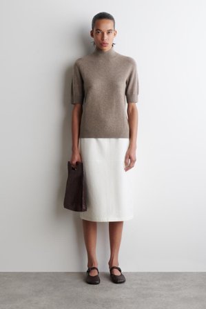 COS Women's Cotton Pencil Skirt in White