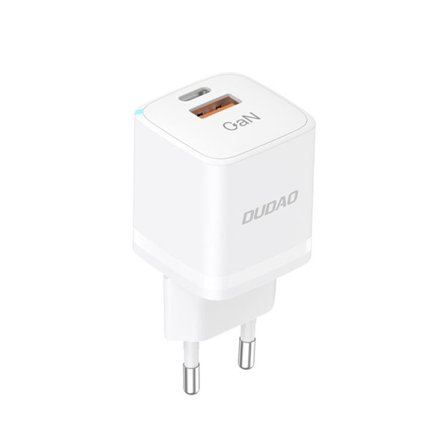 Dudao Väggladdare USB/USB-C 33W - Vit