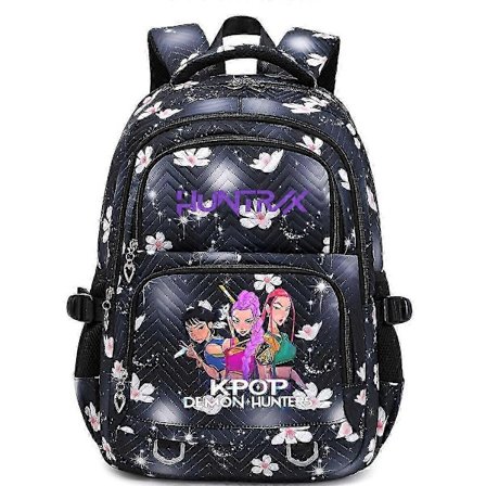 Kpop Demon Hunters Trykk Ryggsekk Studenter Skolesekk _a A