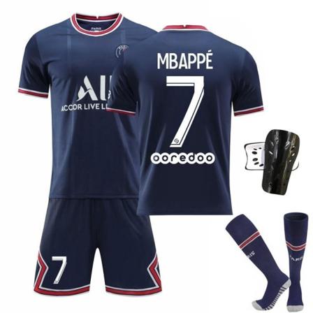 Fotbollsset Fotbollströja Mbappe Med Fotbollsstrumpor Och Bensky Barn 20