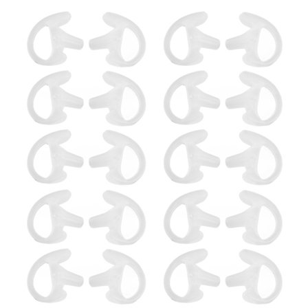 Kaksipuolinen Radiokorvan Muotti Vaihto Ympäristöystävällinen Silikoninen Walkie Talkie Korvan Muotti Kaksipuolisen Radion Tarvikkeille M 10 Paria