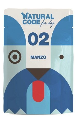 Natural Code 02 Manzo Cani Adulti Busta 300g