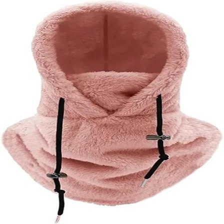 Hette Skimaske Vinter Balaclava Snøring Vindtett Justerbar Varm Hette Over Hatt Lue Skjerf, Rosa