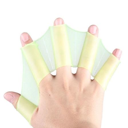 1 par Simning Handfenor Bröstsimsvampar GRÖN M Green M