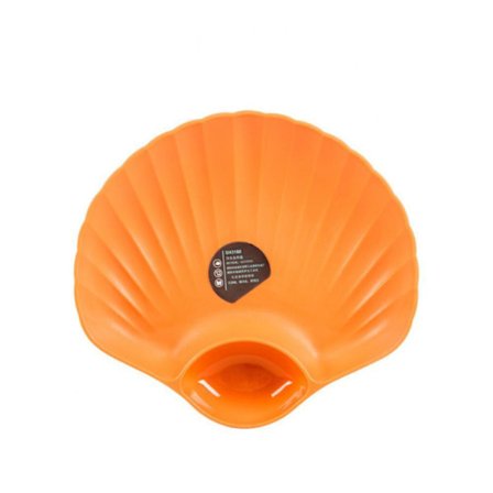 Tallrik med Separat Såsfack - Orange