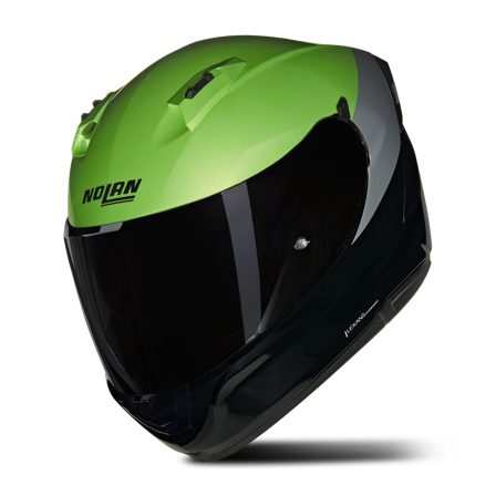Nolan N60-6 Full Face Helmet Black/Green/Green XL