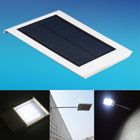 Ultra-tunn Utomhus Trädgårdslampa Vattentät Solcellslampa Vägglampa