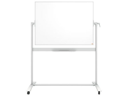 NOBO Whiteboard, mobil, magnetisk emaljyta, aluminiumram, dubbelsidig, 1 200 x 900 mm - Lyreco - Kontorsmöbler och inredning - Whiteboardtavlor och 