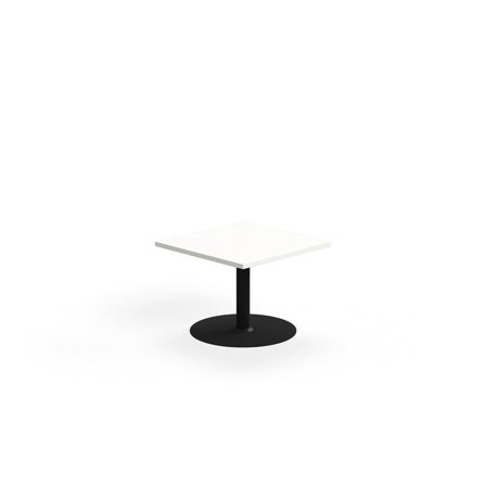 Beistelltisch VERTICUS, 700x700x500 mm, Weiß/Schwarz