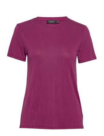 Slcolumbine Crew-Neck T-Shirt Ss T-shirts & Tops Short-sleeved Liila Soaked In Luxury