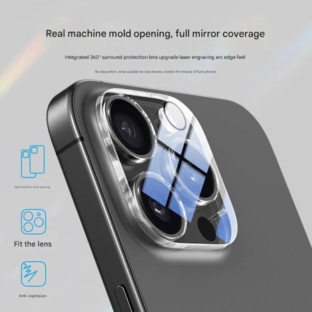 2 stk - Herdet glass for iPhone-linse - Klistremerke for bakkamera iPhone 13 Pro/13 Promax