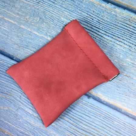 Øretelefon Wire Bag Myntpung RØD red