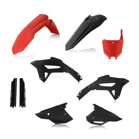 Kit Plastiche Completo Acerbis Rosso-Nero - Honda CRF 250R 2022-2023