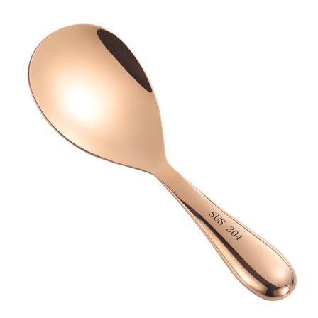 Risskopa, risssked i rostfritt stål, serveringssked för ris