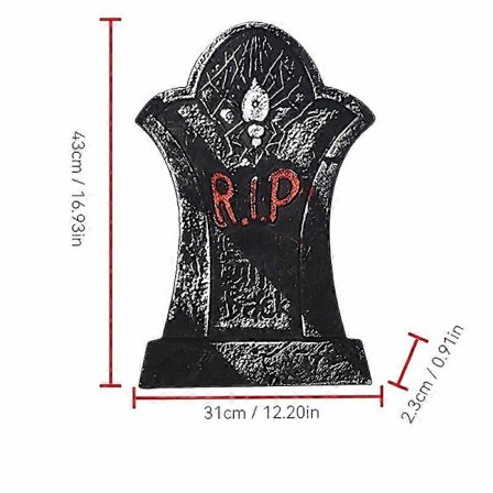 Nye modellerSpooky 3D Skum Gravstein Dekorasjon For Halloween - Perfekt For Spøkelseshus, Bar Og Escape Room Skrekk Temaer Halloween Dekor Hall