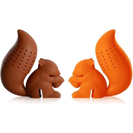 Te-infuser, 100% fødevaresikker silikone te-infuser (egern, ZQKLA