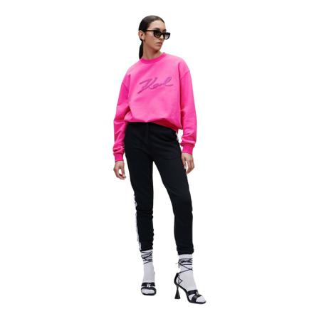 Karl Lagerfeld Logo Blouson Sweatshirt Pink, Dame Sweatshirts