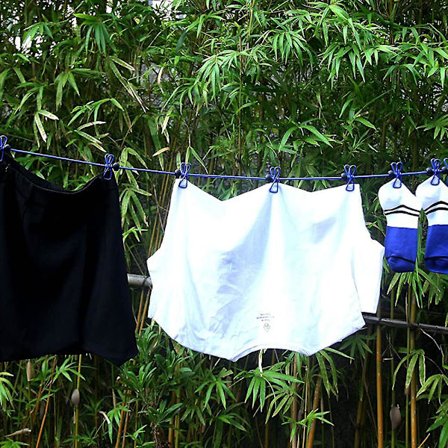 Tøjlinesarrangør, Camping Udendørs Tøjline Med 12 Belagte Klemmer Og Positioneringsspænde, 185-360cm Til Rejser