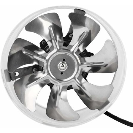 50W 220V 180mm Evakueringsventilator, lydløs udsugningsventilator væg luftudsuger udstødningssystem evakuering ventilation til køkken, badeværelse, 