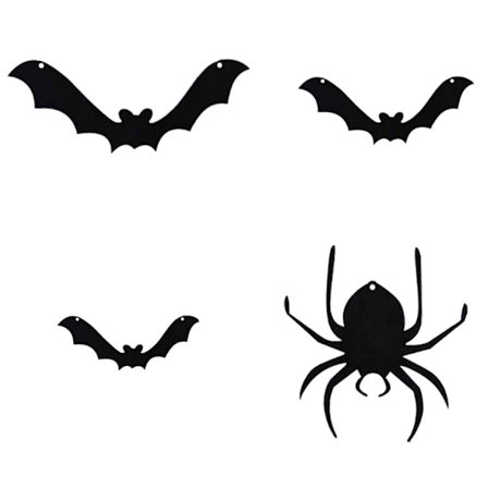 14 ST Halloween Hängande Dekoration Bat Drop Ornament Hängande