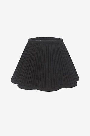 Jotex - Siv Plissé 35 Cm Svart Toppringskärm - Köp Lampskärmar hos Jotex