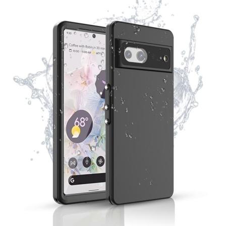 Google Pixel 7 fuld dækning vandtæt premium cover - 2m Black