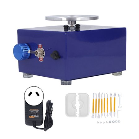 Mini Keramikk Hjul Levende Farger Rustfritt Dreieskive Foreldre Barn Interaksjon Barn Keramikk Hjul for Barn Keramikk 100‐240V AU Plugg