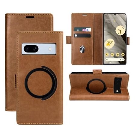 Google Pixel 6 Pro Plånboksfodral Magsafe Magnetic - Brun