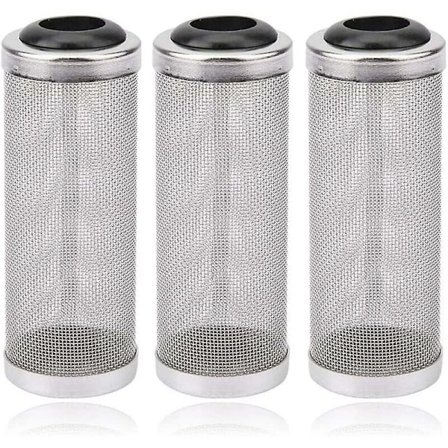 3 stk. Akvariefilterbeskyttelse, 16 mm maskebeskytter til fisk og rejer, forhindrer indsugning i filter, kompatibel med de fleste mærker