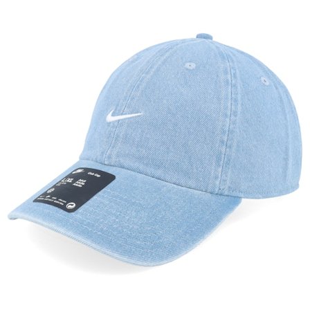 Nike - Blue - unconstructed - Cap - Club Cap Denim 24 Aegean Storm/Blue/White Dad Cap - Hatstore