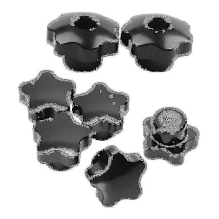 2 kpl M8 sisäkierre 32mm tähtipääkiristysmutterit Nuppikahva ja 2 kpl M8 X 50mm halkaisijakierre