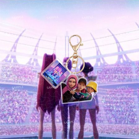 KPOP Akryl Nøkkelring Veske Anheng Tilbehør Smykker Stjerne Surround Julegave 1 stk