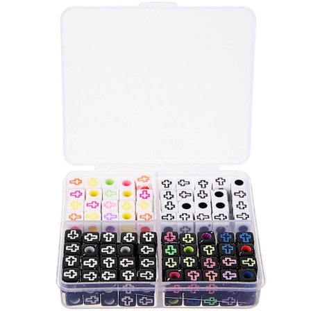 1 Eske Akrylperler Smykkelaging Perler Smykke Spacer Perler DIY Spacer Perler for Smykkelaging