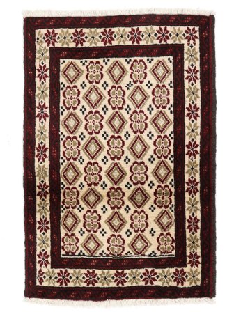 62X91 Tappeto Beluch Orientale Nero/Marrone (Lana, Persia/Iran) Carpetvista