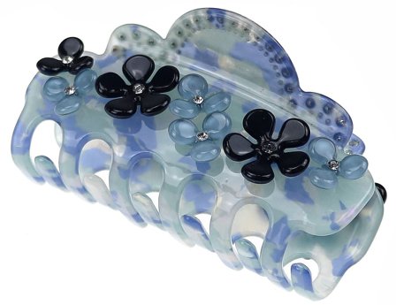 Senze Hårklemme Akryl Blå, Hår, Hårpynt, Hårklemmer