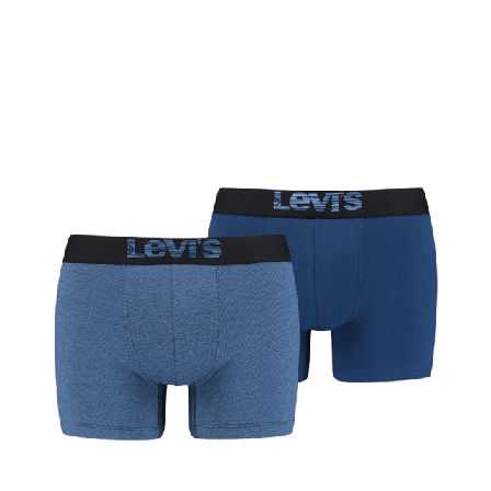 Levi's Optical Illusion Boxer 2-pack Kalsonger Herr Blå S