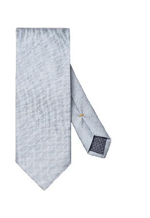 Eton Enfärgad Vävd Linne- Och Sidenslips Kostymtillbehör Herr Blå 80