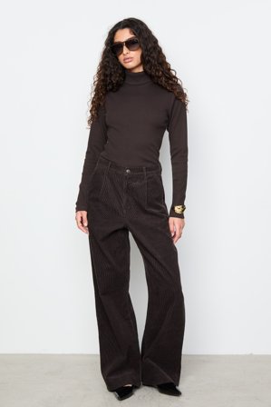 CAMILLA PIHL - Petra Rib Turtleneck - Dark brown - L