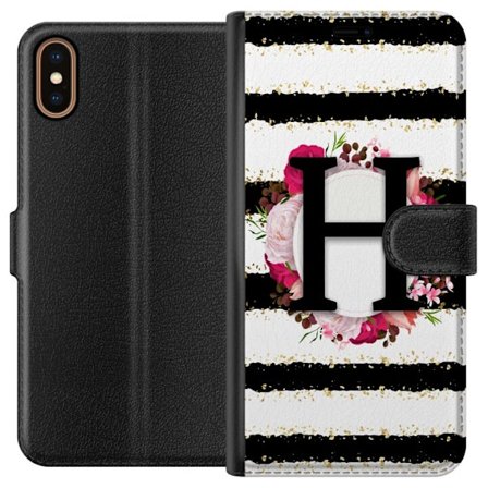 Kompatibelt Plånboksfodral till Apple Apple iPhone XS Bokstaven H