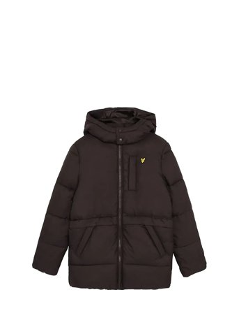 Lyle & Scott Ripstop Quilted Puffer Coat - Black - 164-170