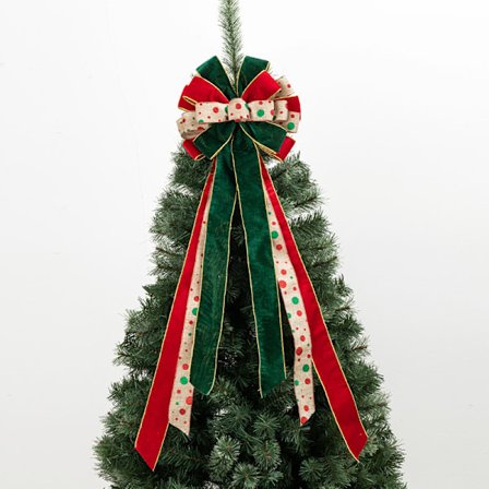 Joulukuusen latvatähti, joulukuusen latvatähti koristeellisella buffilla