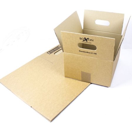 BOXON Wellåda E120 440x320x85mm A3 - Lyreco - Emballage och lagerutrustning - Lådor och well - Welllådor 1-lag - 370-500 mm