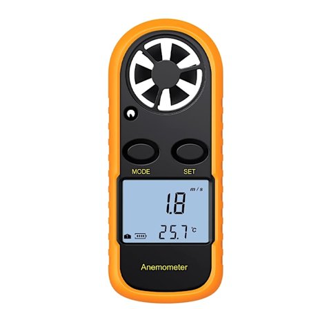 Digital Anemometer LCD Vindhastighetsmätare Luftflödeshastighetsmätare