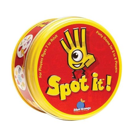 Spot it! spill dobble (Jernboks - Klassisk rød)