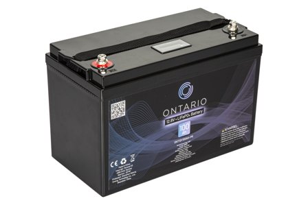 Ontario 12.8V 100Ah LifePO4 lithium-batteri