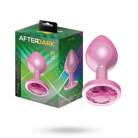 Anodyzed Anal Plug Pink With Jewel Small - Vuxen.se - Buttplug, stora & små butt plugg