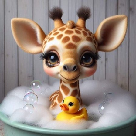 Giraff Affisch 30×40 CM