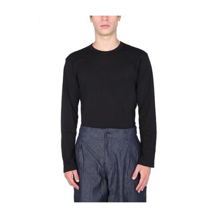 Comme des Garçons T-Shirt With Lettering Logo Sort, Herre Langærmet