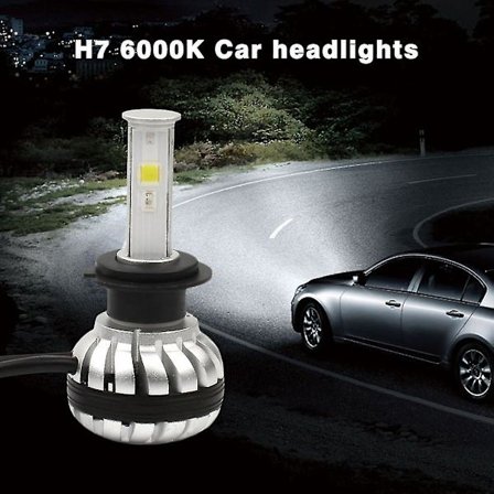 H7 RGB LED -auton ajovalot 30W 3000lm 6000K Korkea Kirkkaus