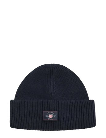 GANT | Cotton Blend Ribbed Beanie | ONE SIZE